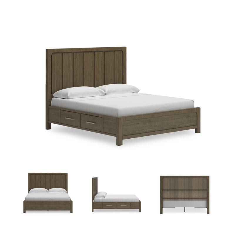 Signature Design by Ashley Cabalynn Brown Panel Bed with Storage