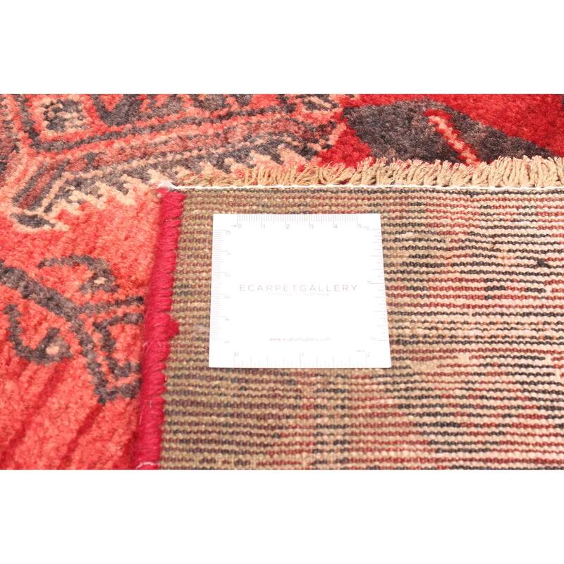 ECARPETGALLERY Hand-knotted Baluch Red Wool Rug - 3'1 x 6'8