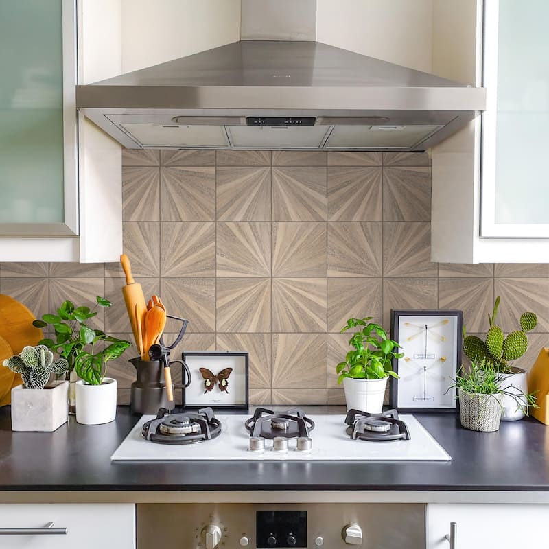 Merola Tile Komi Murlen Miel 7-7/8" x 7-7/8" Porcelain Floor and Wall Tile