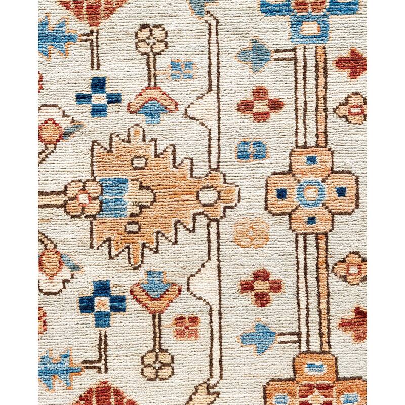 Serapi One-of-a-Kind Hand-Knotted Area Rug - Gray - 10' 1" x 13' 9"