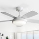 preview thumbnail 60 of 97, Sofucor 48/52 Inch Wood Ceiling Fan with Light and Remote/Smart App Voice Control, Dimmable Lights Included