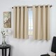 preview thumbnail 8 of 7, Ultimate Blackout 45-inch Short Length Grommet Curtain Panel 56"w x 45"l - Ivory