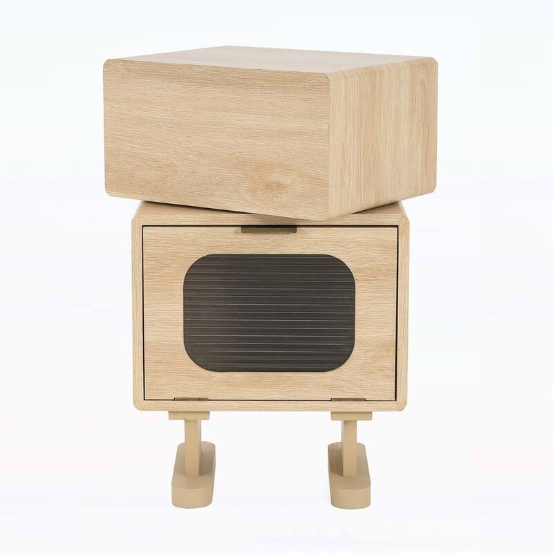 Multi-functional Storage Side Table for Various Living and Working Environments