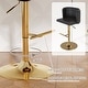 preview thumbnail 31 of 46, Swivel Bar Stools Set of 2, Modern PU Bar Stools with Backs - Counter Height