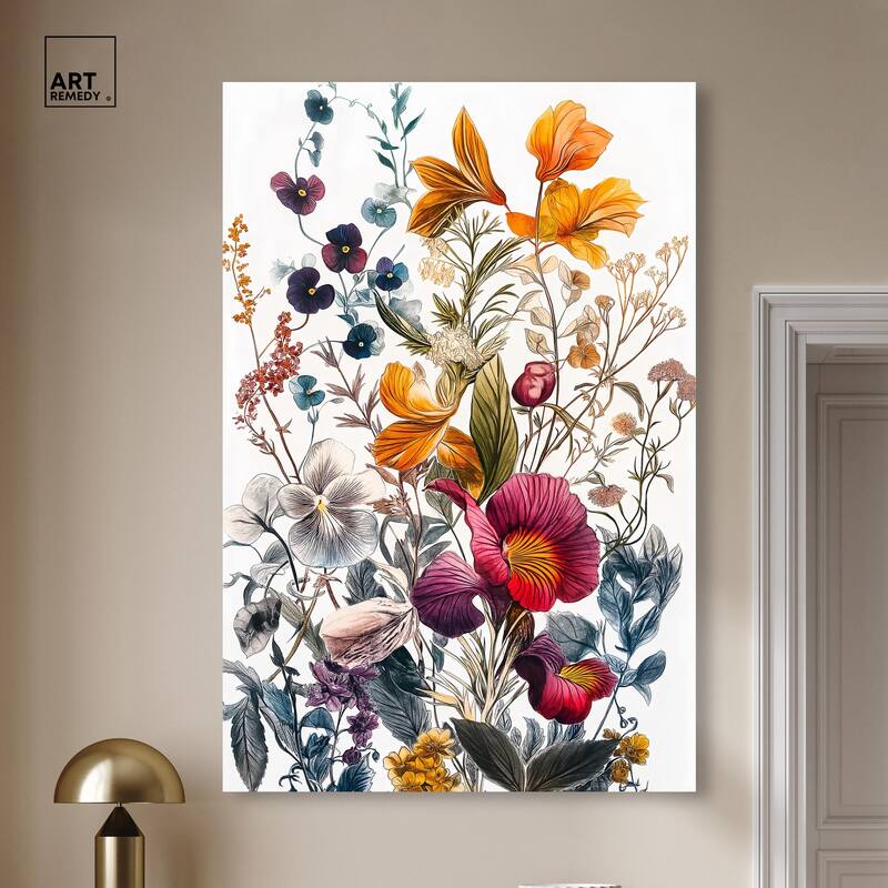 Iris Indigo II Canvas by Art Remedy, Gallery Wrapped