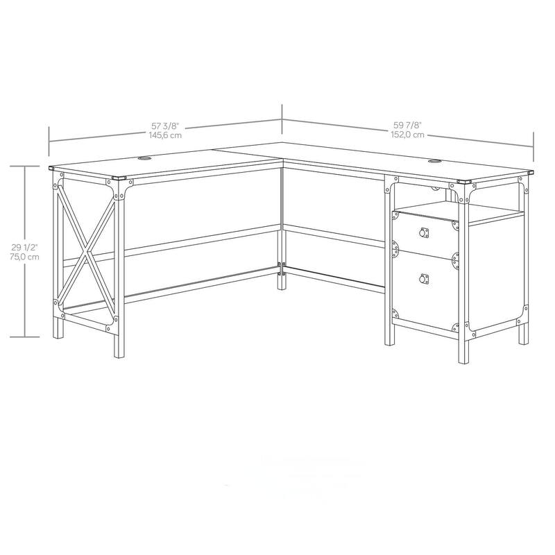L-Shaped Work Desk, Large Computer Desk For Home Office