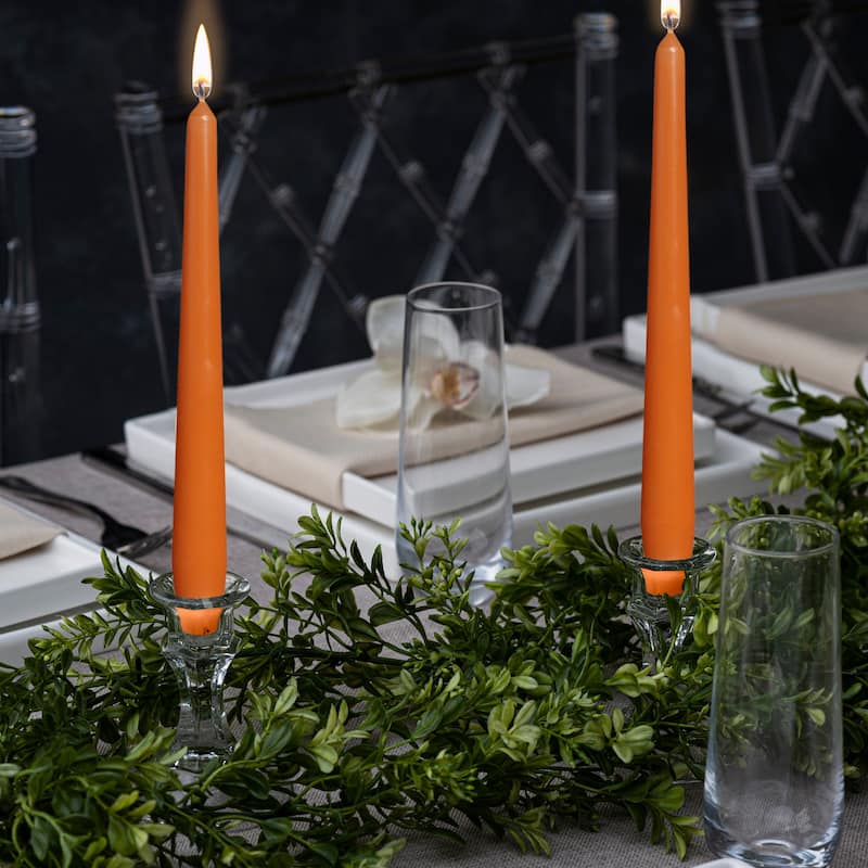 Bolsius 10 Unscented Taper Candles Decorative Colored Candle (Set Of 4