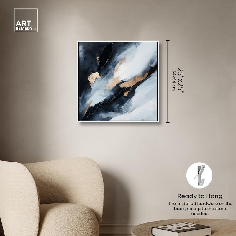 Golden Spark I Canvas by Art Remedy