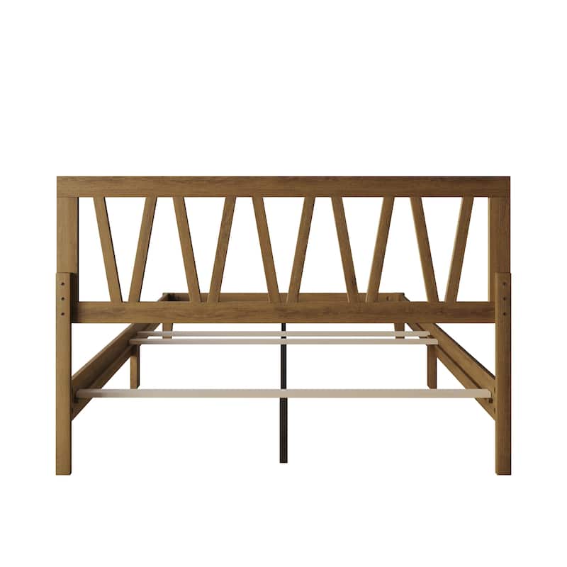 Clayfell Gadsden Solid Wood Panel Bed