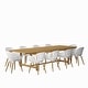 preview thumbnail 14 of 20, Amazonia Myers FSC Certified Wood 11pc Outdoor Dining Patio Set