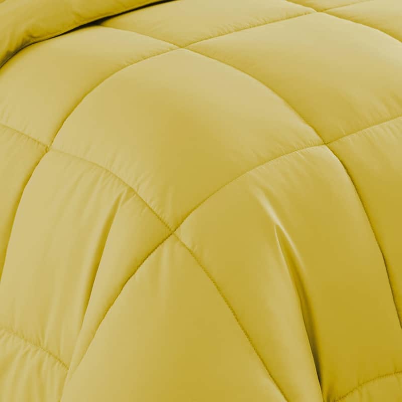 Sweet Home Collection All Season Bed in A Bag Solid Color Comforter & Sheet Set Ultra Soft Bedding