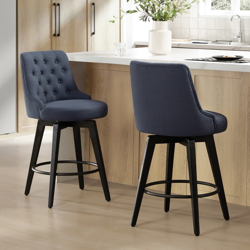 Avery Swivel Counter Height Barstool Set of 2 On Sale Bed Bath