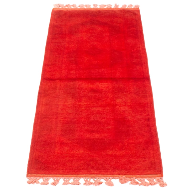 ECARPETGALLERY Hand-knotted Color Transition Red Wool Rug - 2'8 x 6'5