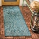 preview thumbnail 28 of 180, SAFAVIEH Courtyard Aquata Indoor/ Outdoor Waterproof Patio Backyard Rug 2'3" x 10' Runner - Turquoise