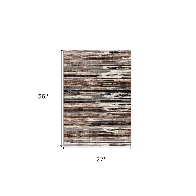 Abstract Modern Non Skid Woven Durable Area Rug - 36' X '27' X '1