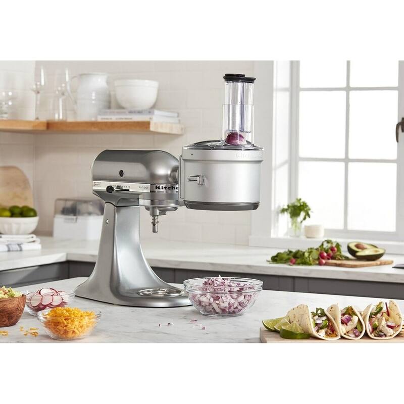 KSM2FPA Food Processor Attachment, Dicing Kit, Silver Bed Bath