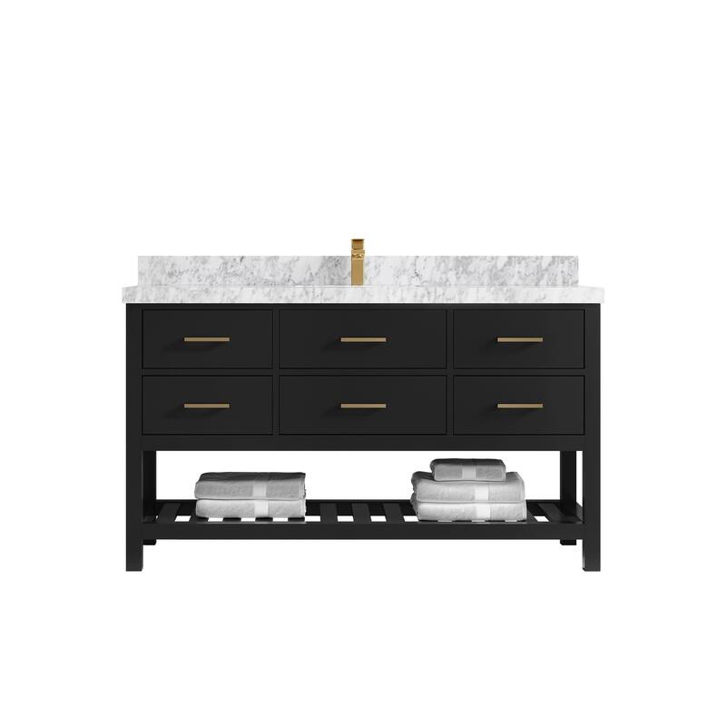 Willow Collections 60 in. W x 22 in. D Parker Single Sink Bathroom Vanity with Countertop