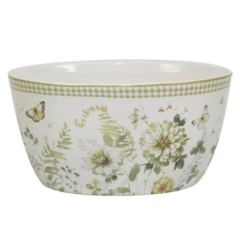Certified International Green Fields Deep Serving Bowl, 11" x 5.5", 198 oz. - 198 Oz.