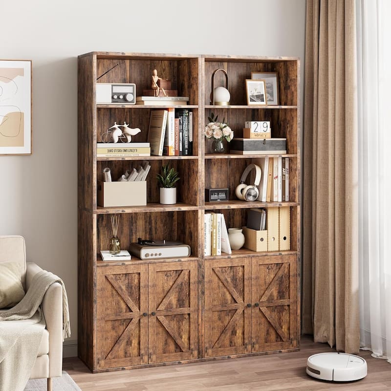Tall Bookcase with Doors