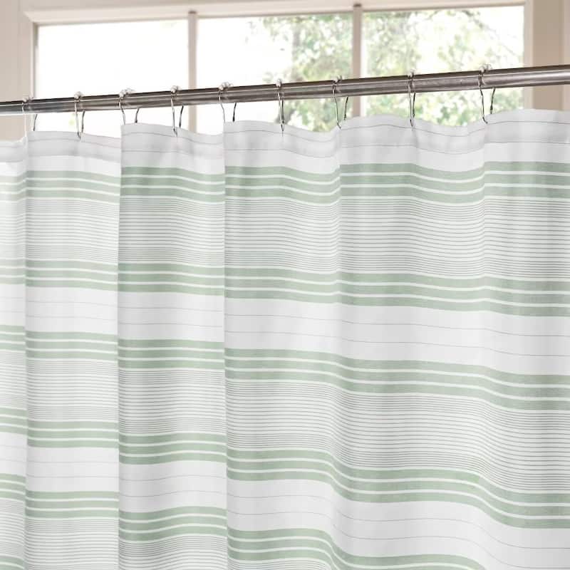 Beach Stripe Water Repellent Shower Curtain