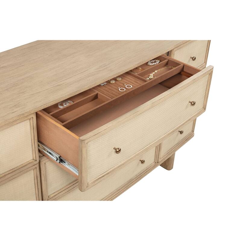 Kailani 9-drawer Dresser Beige Oak