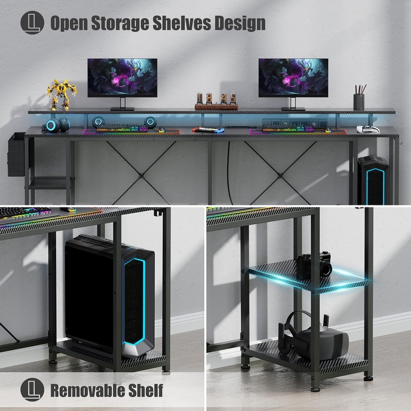 L Shaped Gaming Desk 95