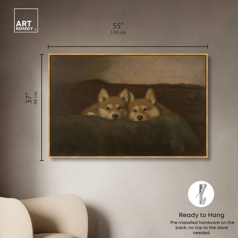 Rustic Dog Days Canvas by Art Remedy