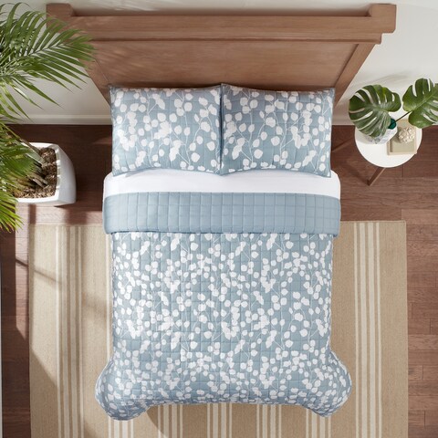 Serta Simply Comfort Ellen Botanical Quilt Set