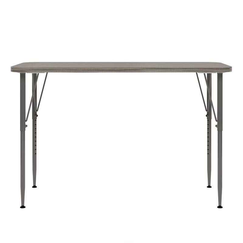 Tot Mate 48" W x 24" D Rectangular Kids Table, Adjustable Height 21" to 30", Ready-To-Assemble