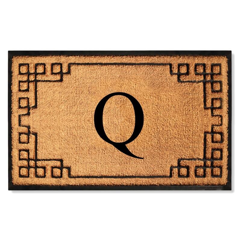 A1HC Natural Coir & Rubber Door Mat, Heavy Duty, Dirt Trapping, Long-Lasting Entrance Doormats,Thick & Durable Outdoor Entry Mat - 36" X 72" - Q