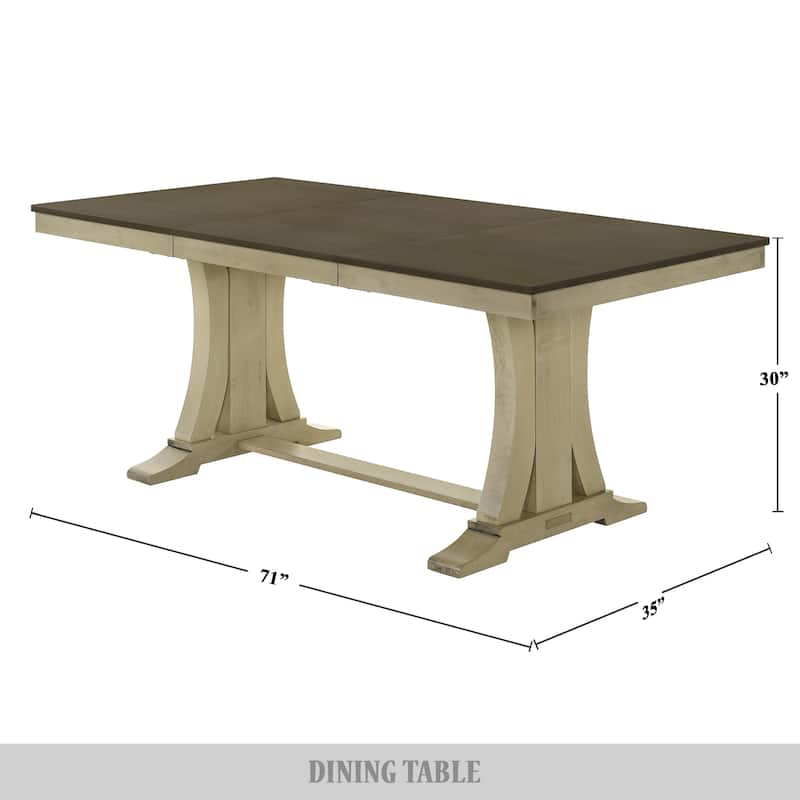 CraftPorch Elegant Farmhouse 7-piece Dining set