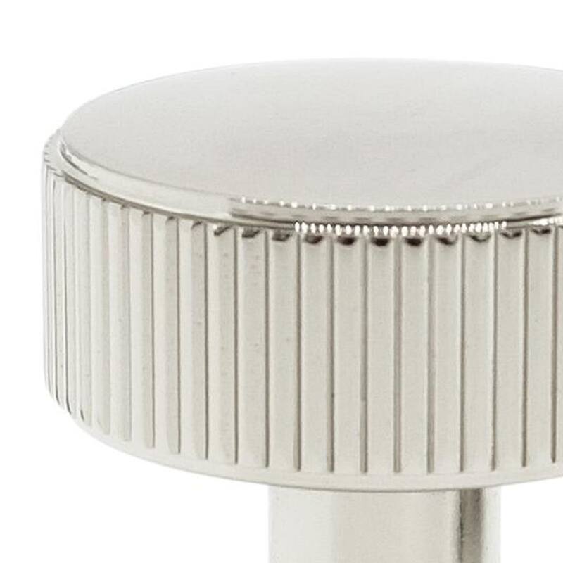 Hapny Home R04 Ribbed 1-3/8" Flat Ridged Round Solid Metal Coin