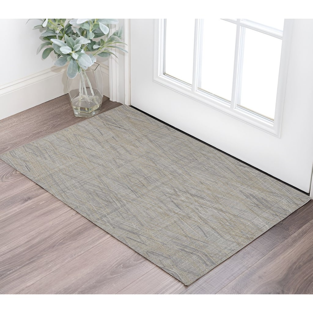 Sone Abstract Modern Woven Durable Area Rug By HomeRoots - 2' x 3'