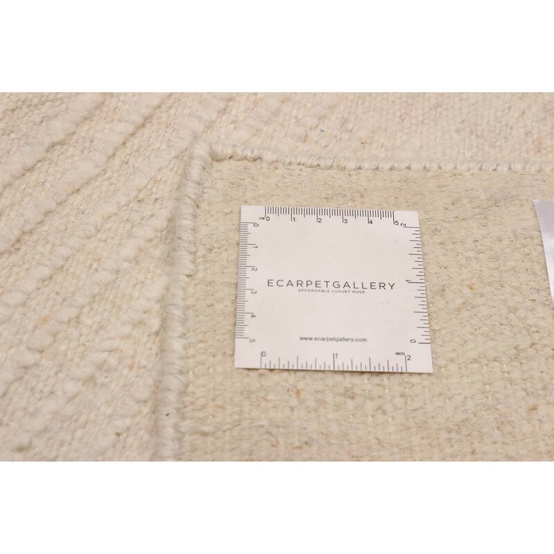 ECARPETGALLERY Hand-knotted Tangier Cream Wool Rug - 8'1 x 10'0