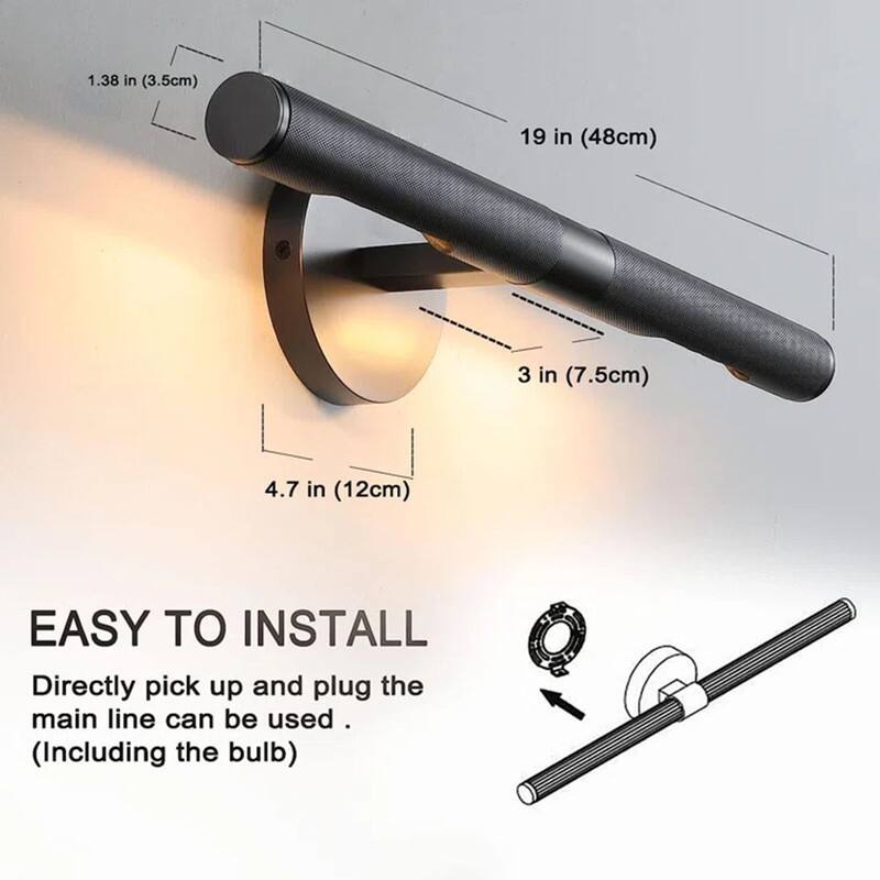 KAYLA Modern Wall Sconces, Brass Wall Mounted Lights, Bathroom Wall Picture Light for Living Room, Indoor Sconce Lighting