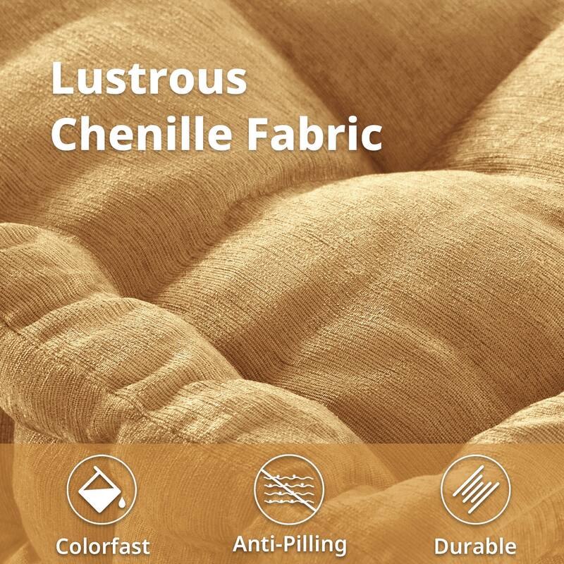 Intelligent Design Azza Poly Chenille Square Floor Pillow Cushion