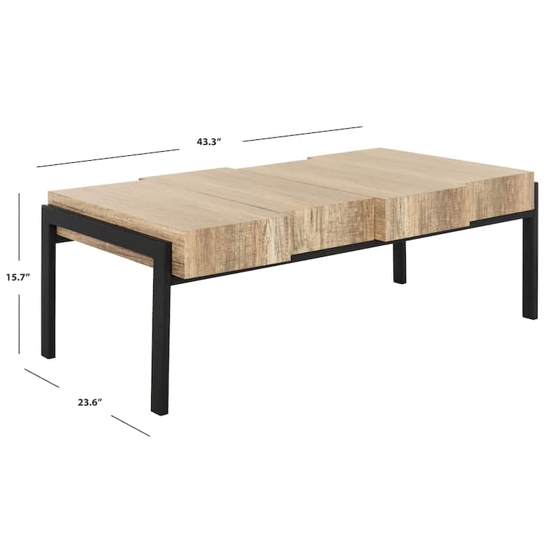 SAFAVIEH Vennie Coffee Table - 43.3" x 23.6" x 15.7" - 43Wx24Dx16H