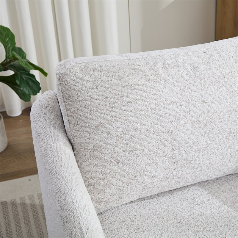 31.5"W Swivel Accent Chair and Comfy Round Accent Single Sofa Chair