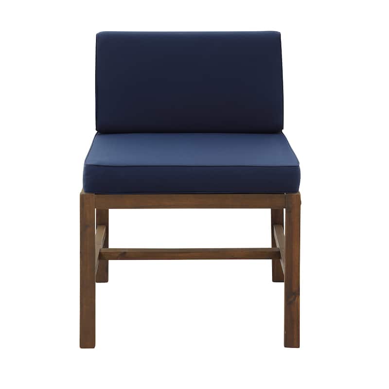 Middlebrook Modular Acacia Frame Armless Chair