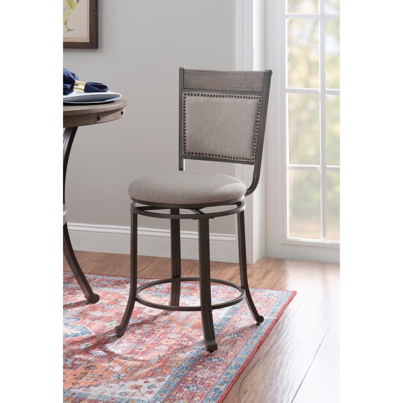 Linon Franklin Swivel Counter Stool