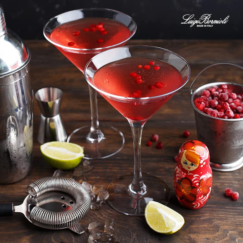 Luigi Bormioli Set of 4 Crescendo Martini Glasses - 10 oz.