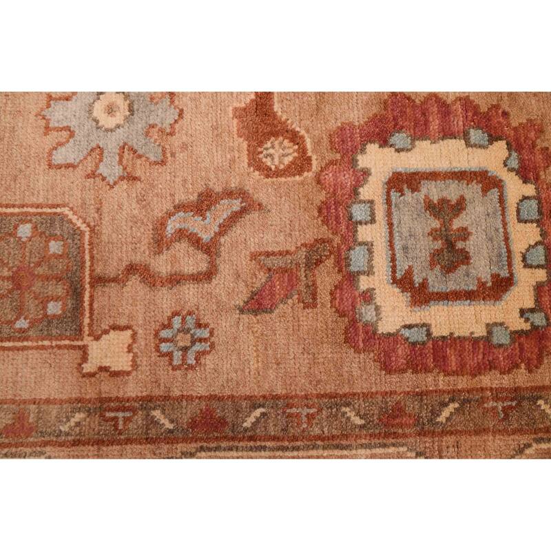ECARPETGALLERY Hand-knotted Modern Oushak Brown Wool Rug - 8'3 x 10'0