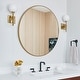 preview thumbnail 11 of 11, Mirror Trend Round Flat Metal-framed Wall Mirror