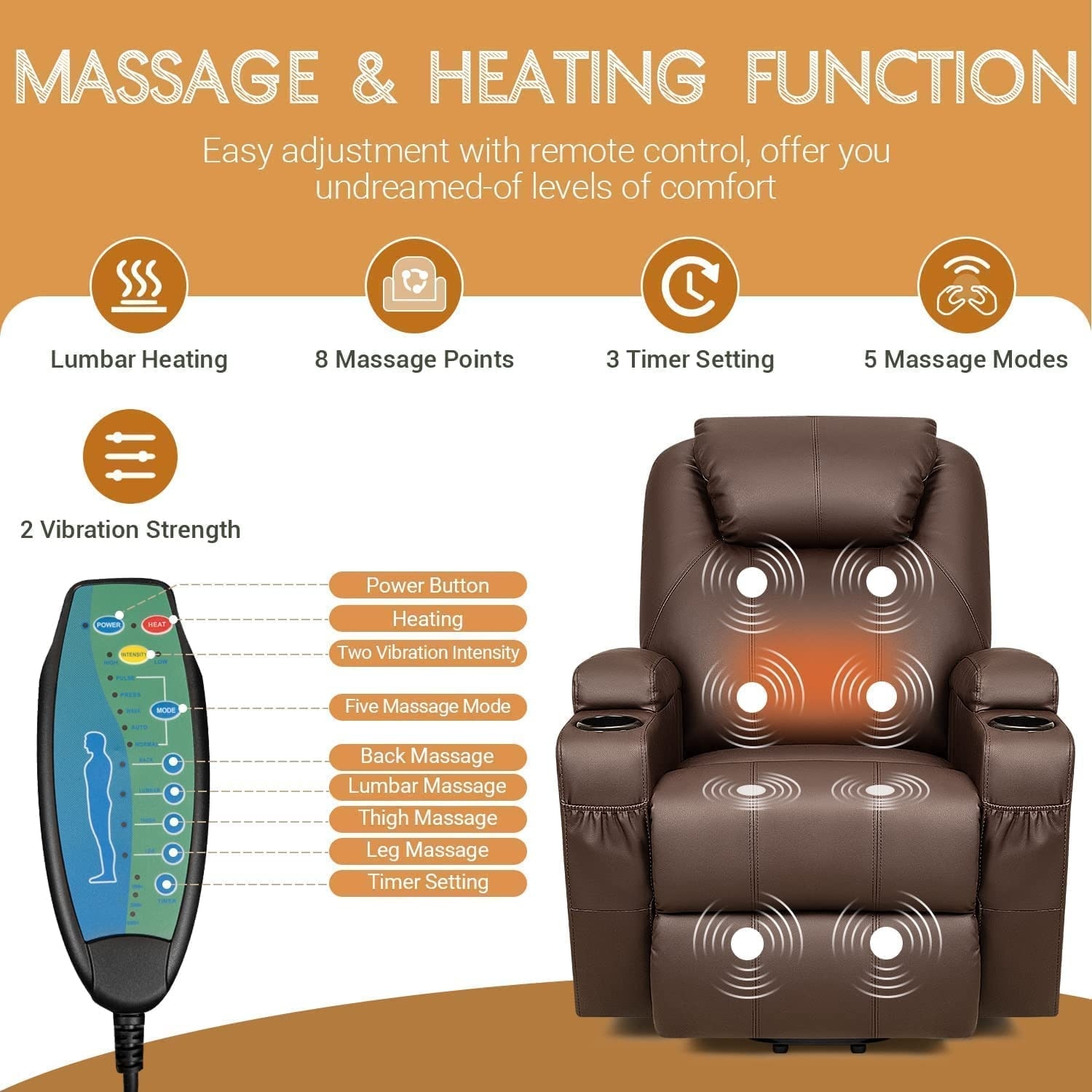 Furniwell recliner chair massage sales