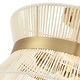 preview thumbnail 6 of 8, Bohemian Woven Rope Semi-Flush Mount Ceiling Light - D15"x H9.8" - 15 in. W