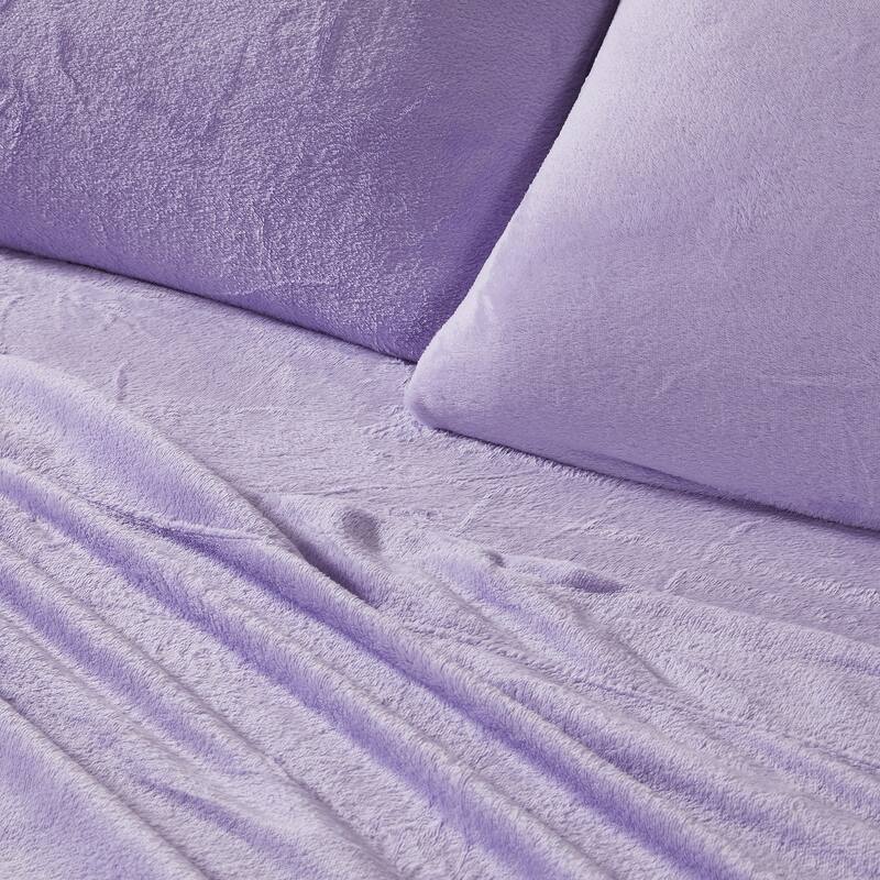 Linery & Co. Ultra Soft & Cozy Velvet Plush Fleece Printed Sheet Set