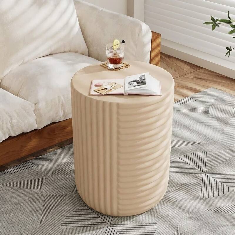 Christopher Knight Home - Aurelia Outdoor Cream MGO Side Table - Creamy Beige