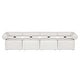 preview thumbnail 16 of 15, Uttermost Bolster Back White Outdoor Corner Sofa