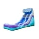 preview thumbnail 1 of 6, HeroKiddo Ocean Wave 16' Commercial Grade Inflatable Water Slide with Attached Pool and Drainage for Kids and Adults with Blower