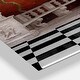 preview thumbnail 5 of 9, Designart 'Balcony with Clock and Tree Angels' Oversized Bohemian Wall CLock